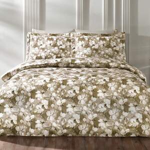 Постільна білизна жатий шовк TIVOLYO HOME Valeria bej