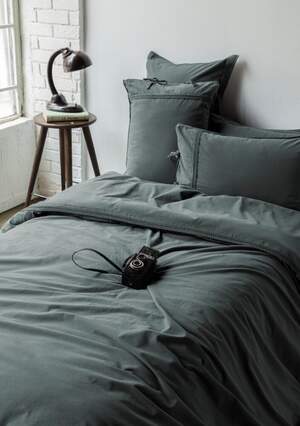 Поплінова постільна білизна Issimo home Teal Green