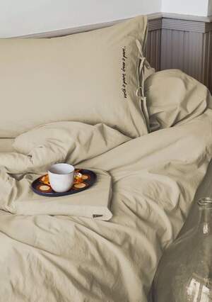 Полуторна постільна білизна Issimo home Dreamers Poplin Stone