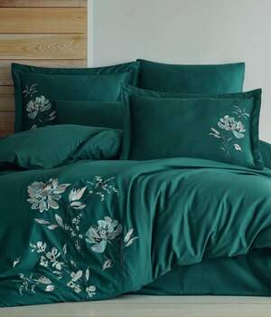 Постільна білизна із сатину Maribor Exclusive Satin 200х220 Impero Yesil Постільна білизна із сатину Maribor Exclusive Satin 200х220 Impero Yesil