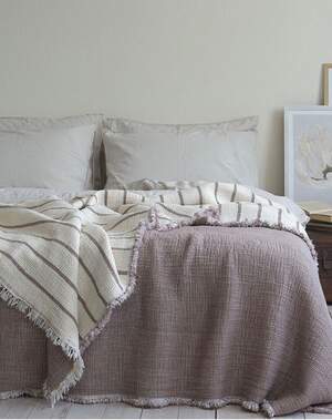 Муслиновое покрывало на кровать LA MODNO Magic mink 170x230