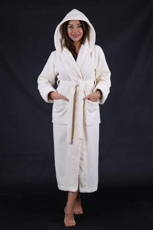 Жіночий довгий махровий халат Nusa 3881