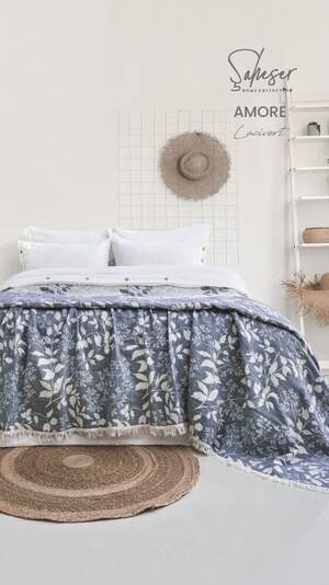 Муслінове покривало на ліжко Saheser Amore 240х260