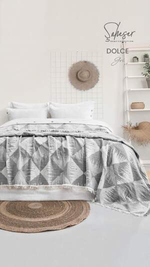 Муслінове покривало на ліжко Saheser Dolce 240х260