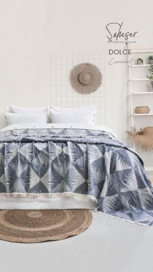 Муслінове покривало на ліжко Saheser Dolce 240х260