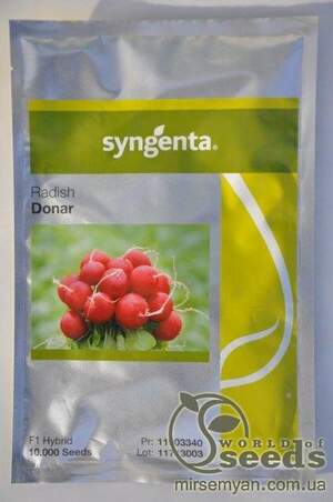 Редис Донар (Donar)F1 10 000 насінин, Syngenta