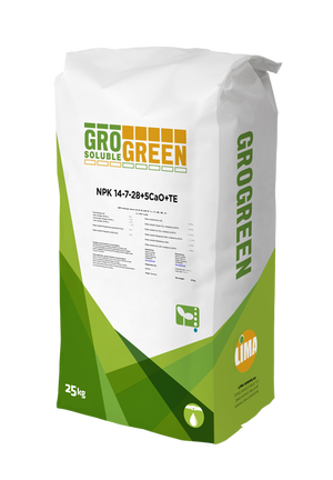 Добрива ГроГрін (GroGreen) NPK14-7-28+6CaO+TE 25 кг. Добрива ГроГрін (GroGreen) NPK14-7-28+6CaO+TE 25 кг.