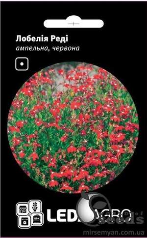 Лобелія Редді ампельна (червона) 0.1 г