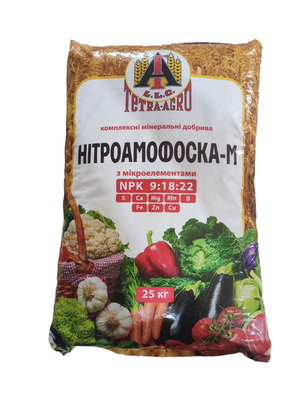 Добриво Нітроамофоска-М, NPK 9-18-22, 25 кг Добриво Нітроамофоска-М, NPK 9-18-22, 25 кг