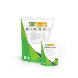 Добриво ГроГрін Groleaf / Гроліф 10-40-10+ТЕ+QPS45, 1кг (GroGreen) Добриво ГроГрін Groleaf / Гроліф 10-40-10+ТЕ+QPS45, 1кг (GroGreen)